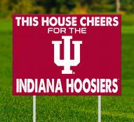 Indiana Hoosiers This House Cheers for Yard Sign