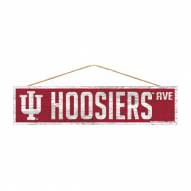 Indiana Hoosiers Wood Avenue Sign