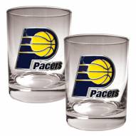 Indiana Pacers NBA 2-Piece 14 Oz. Rocks Glass Set
