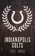 Indianapolis Colts 11" x 19" Laurel Wreath Sign