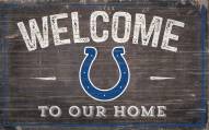 Indianapolis Colts 11" x 19" Welcome to Our Home Sign