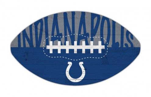Indianapolis Colts 12&quot; Football Cutout Sign