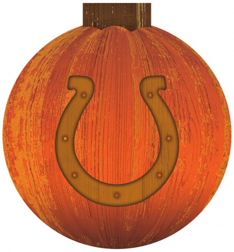 Indianapolis Colts 12&quot; Halloween Pumpkin Sign