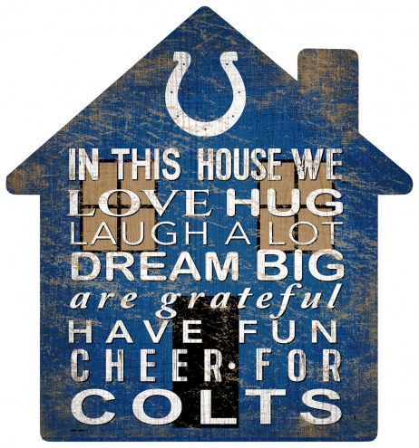 Indianapolis Colts 12&quot; House Sign