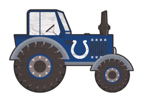 Indianapolis Colts 12&quot; Tractor Cutout Sign