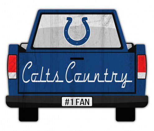 Indianapolis Colts 12&quot; Truck Back Cutout Sign