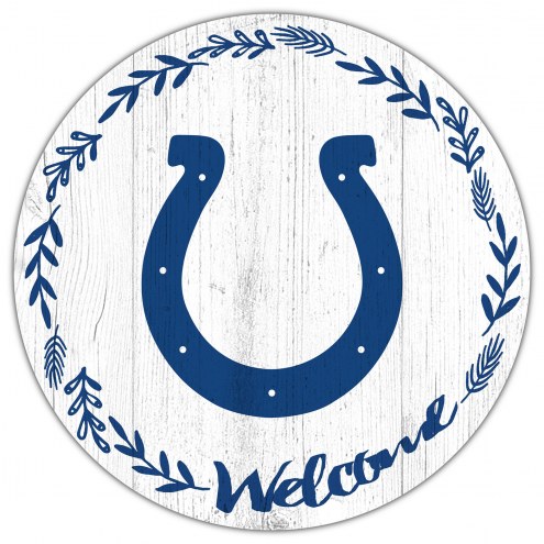 Indianapolis Colts 12&quot; Welcome Circle Sign
