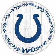 Indianapolis Colts 12" Welcome Circle Sign