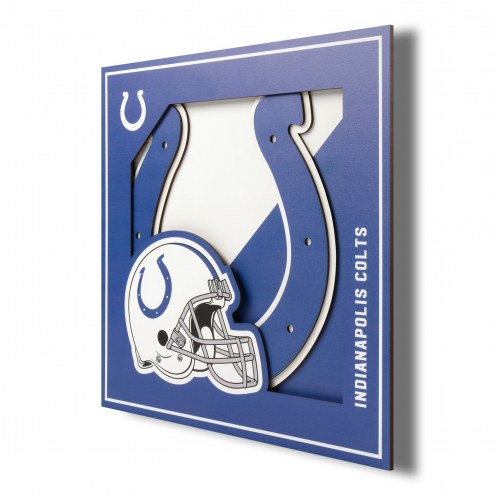 Indianapolis Colts 12&quot; x 12&quot; 3D Logo Series Wall Art