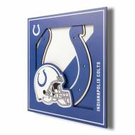 Indianapolis Colts 12" x 12" 3D Logo Series Wall Art