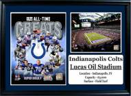Indianapolis Colts 12" x 18" Greats Photo Stat Frame