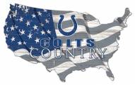 Indianapolis Colts 15" USA Flag Cutout Sign