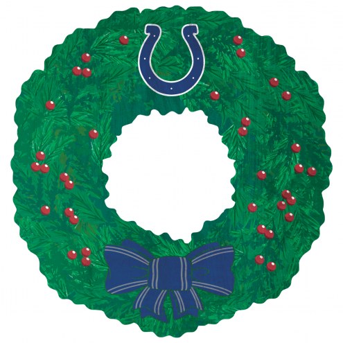 Indianapolis Colts 16&quot; Team Wreath Sign