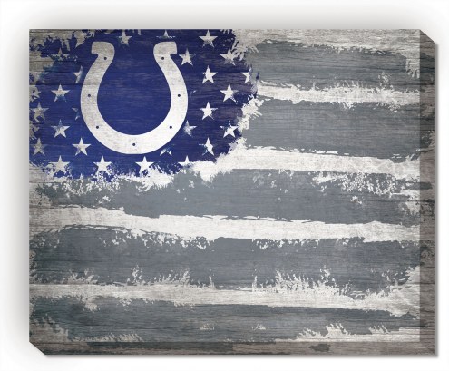 Indianapolis Colts 16&quot; x 20&quot; Flag Canvas Print