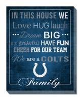 Indianapolis Colts 16" x 20" In This House Canvas Print