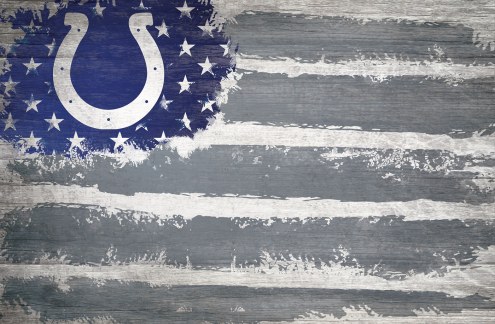 Indianapolis Colts 17&quot; x 26&quot; Flag Sign