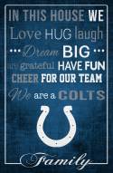 Indianapolis Colts 17" x 26" In This House Sign