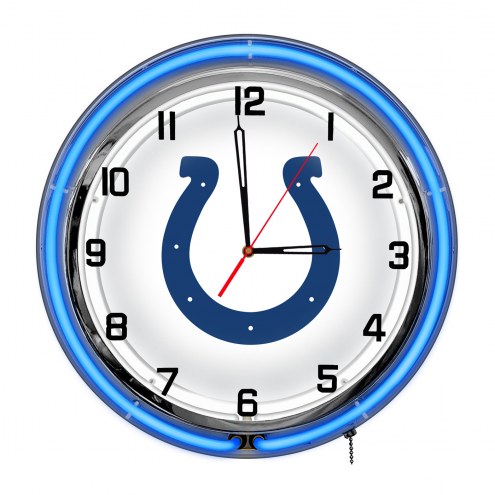 Indianapolis Colts 18&quot; Neon Clock