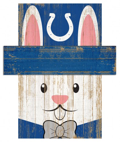 Indianapolis Colts 19&quot; x 16&quot; Easter Bunny Head
