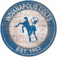 Indianapolis Colts 24" Heritage Logo Round Sign