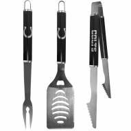 Indianapolis Colts 3 pc Steel BBQ Set in Black