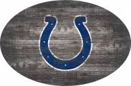 Indianapolis Colts 46" Distressed Wood Oval Sign
