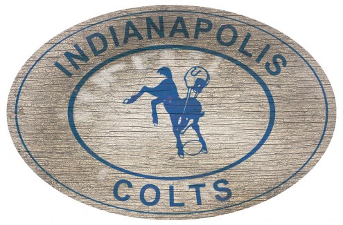 Indianapolis Colts 46&quot; Heritage Logo Oval Sign
