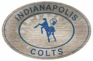 Indianapolis Colts 46" Heritage Logo Oval Sign
