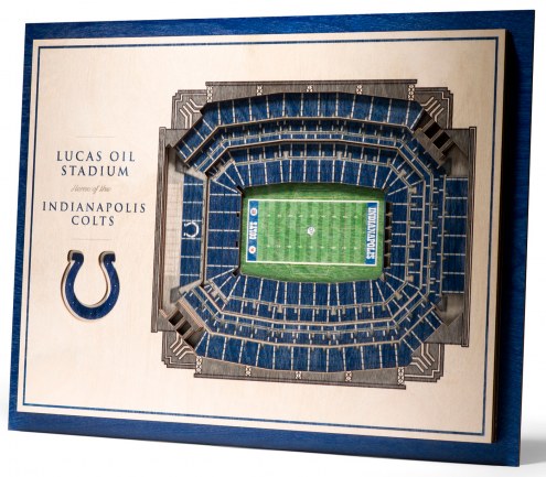 Indianapolis Colts 5-Layer StadiumViews 3D Wall Art