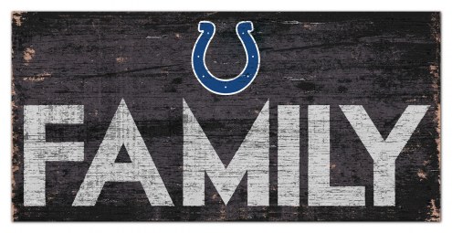 Indianapolis Colts 6&quot; x 12&quot; Family Sign