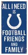 Indianapolis Colts 6" x 12" Friends & Family Sign