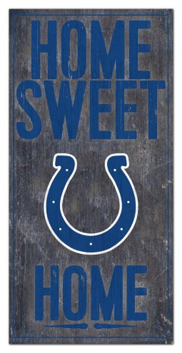 Indianapolis Colts 6&quot; x 12&quot; Home Sweet Home Sign