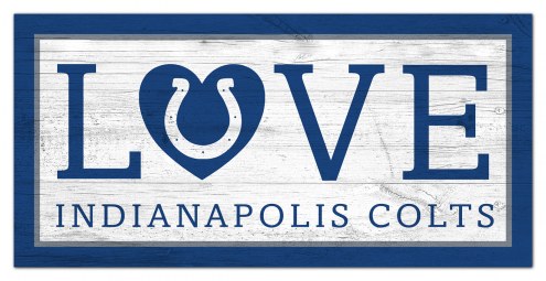 Indianapolis Colts 6&quot; x 12&quot; Love Sign