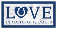 Indianapolis Colts 6" x 12" Love Sign