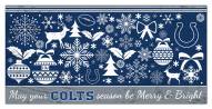 Indianapolis Colts 6" x 12" Merry & Bright Sign
