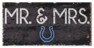 Indianapolis Colts 6" x 12" Mr. & Mrs. Sign