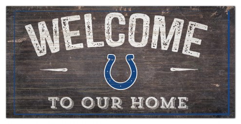 Indianapolis Colts 6&quot; x 12&quot; Welcome Sign
