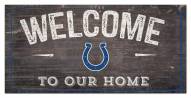 Indianapolis Colts 6" x 12" Welcome Sign