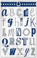 Indianapolis Colts Alphabet 11" x 19" Sign