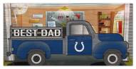 Indianapolis Colts Best Dad Truck 6" x 12" Sign