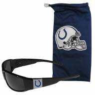 Indianapolis Colts Chrome Wrap Sunglasses & Bag