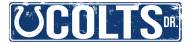 Indianapolis Colts Distressed Metal Street Sign