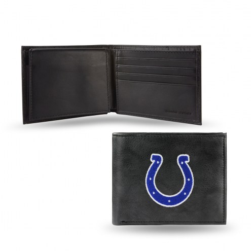 Indianapolis Colts Embroidered Leather Billfold Wallet