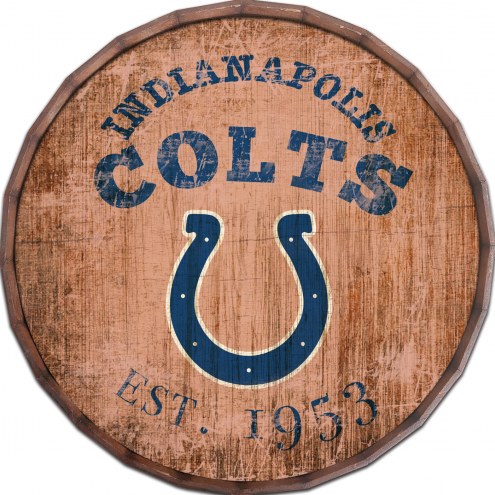 Indianapolis Colts Established Date 16&quot; Barrel Top