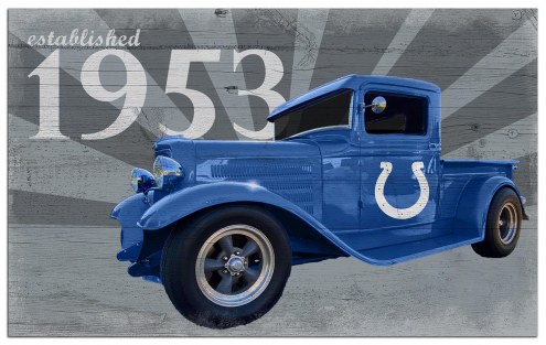Indianapolis Colts Established Truck 11&quot; x 19&quot; Sign