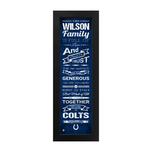 Indianapolis Colts Family Cheer Custom Print
