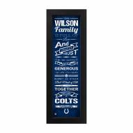 Indianapolis Colts Family Cheer Custom Print