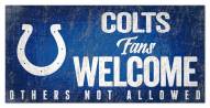 Indianapolis Colts Fans Welcome Sign