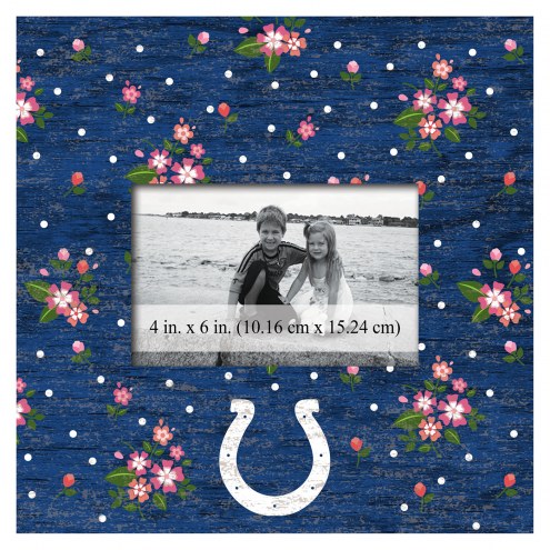 Indianapolis Colts Floral 10&quot; x 10&quot; Picture Frame