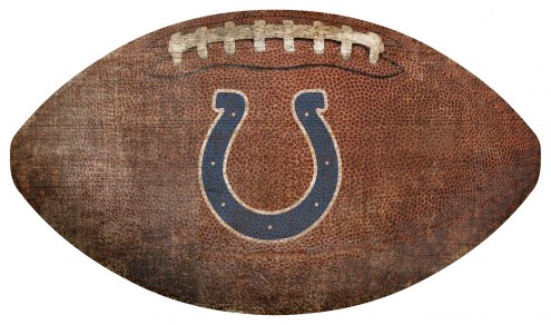 Indianapolis Colts Football Shaped Sign